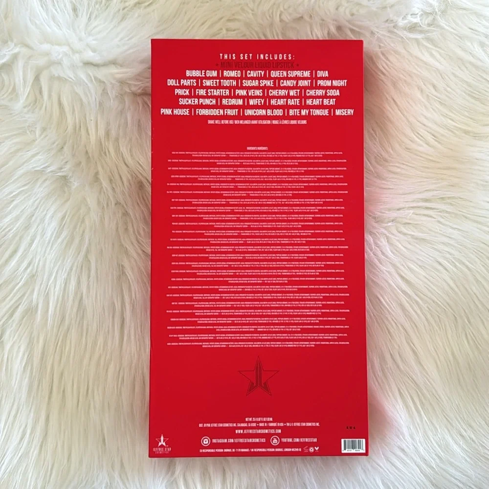 Jeffree Star Cosmetics Blood Sugar Liquid Lipstick Vault